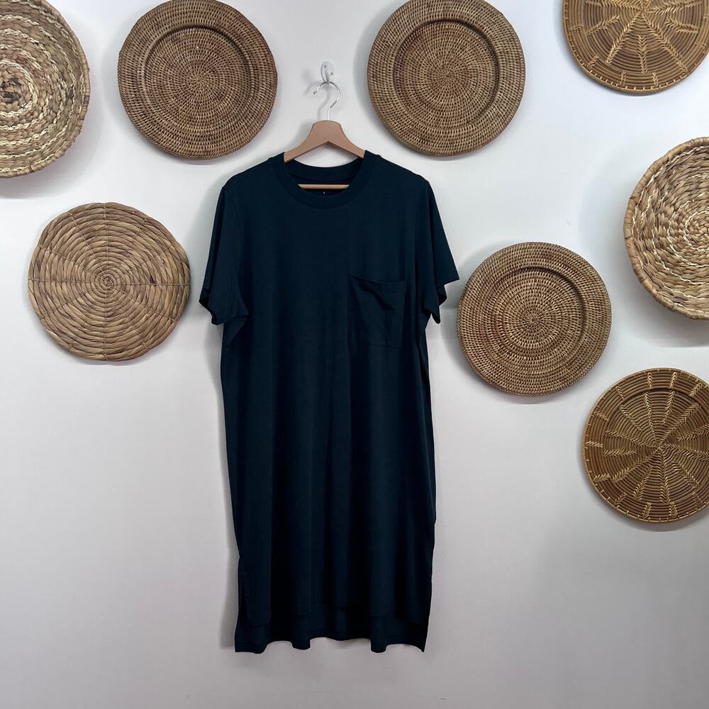 Universal Standard Garcon Tee Dress Small / 14-16 Green Short Sleeve Loose Fit